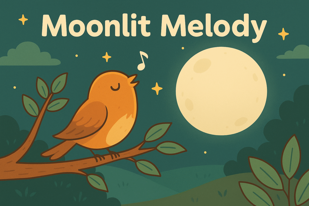 Moonlit Melody — A Short  Bedtime Moral Story